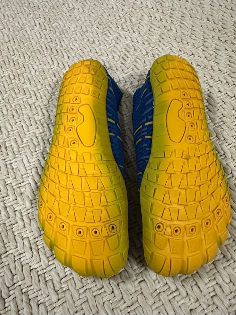 Kids Blue and Yellow Slip-On Water Shoes